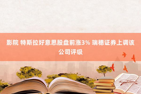 影院 特斯拉好意思股盘前涨3% 瑞穗证券上调该公司评级
