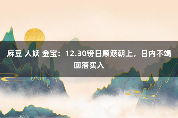 麻豆 人妖 金宝：12.30镑日颠簸朝上，日内不竭回落买入