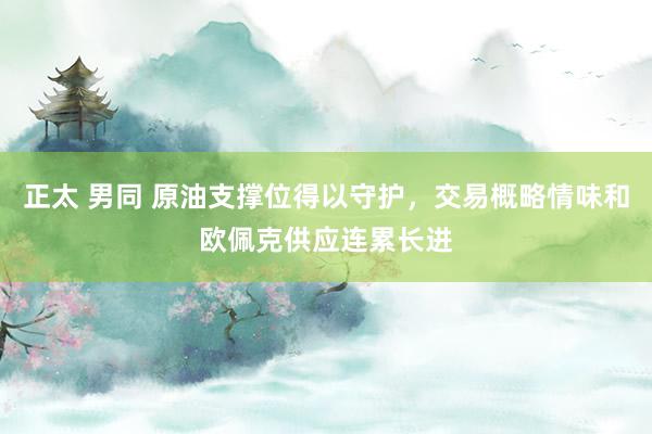 正太 男同 原油支撑位得以守护，交易概略情味和欧佩克供应连累长进
