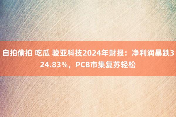自拍偷拍 吃瓜 骏亚科技2024年财报：净利润暴跌324.83%，PCB市集复苏轻松